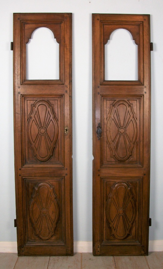 Pair of 18th century Italian panelled doors